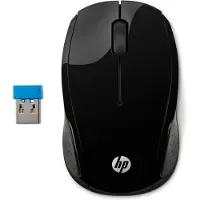 HP Wireless 200 WiFi mus Trådlös Optisk Svart 3 Knappar 1000 dpi