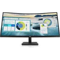 HP P34hc G4 - P-Series - LED-skärm - böjd - 34 - 3440 x 1440 WQHD @ 60 Hz - VA - 250 cd/m² - 3500:1 - 5 ms - HDMI, DisplayPort, USB-C - högtalare - svart