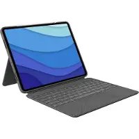 Logitech Combo Touch — fodral för tangentbord och styrplatta för iPad Pro 12.9 (Grå, 920-010257)
