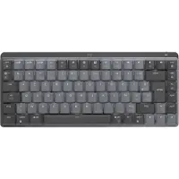 Logitech - Trådlöst tangentbord - MX Mini - Mekanisk - Prestanda Bakgrundsbelyst - Grafit