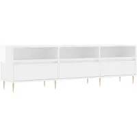 vidaXL Tv-bänk vit högglans 150x30x44,5 cm konstruerat trä