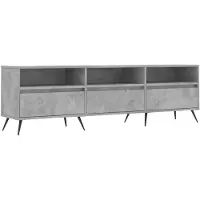 vidaXL Tv-bänk betonggrå 150x30x44,5 cm konstruerat trä