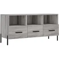 vidaXL Tv-bänk grå sonoma 102x36x50 cm konstruerat trä