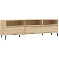 vidaXL Tv-bänk sonoma-ek 150x30x44,5 cm konstruerat trä