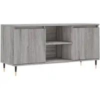 vidaXL Tv-bänk grå sonoma 104x35x50 cm konstruerat trä