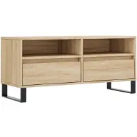vidaXL Tv-bänk sonoma-ek 100x34,5x44,5 cm konstruerat trä