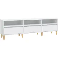vidaXL Tv-bänk vit 150x30x44,5 cm konstruerat trä
