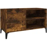 vidaXL Skåp för Skivor, Rökt Ek, 84,5X38X48 Cm