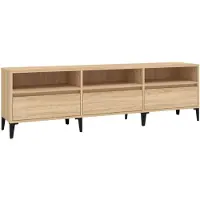 vidaXL Tv-bänk sonoma-ek 150x30x44,5 cm konstruerat trä