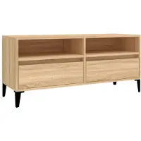 vidaXL Tv-bänk sonoma-ek 100x34,5x44,5 cm konstruerat trä