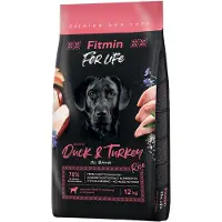 Fitmin Dog For Life Anka &amp; Kalkon 12 kg