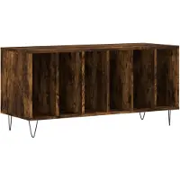 Super Merchant Vidaxl Skåp för Skivor, Rökfärgad Ek, 100X38X48 Cm