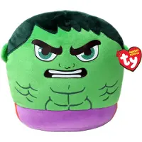 TY Gosedjur - Squishy Beanies - 25 cm - Marvel Hulk - - One Size - Gosedjur