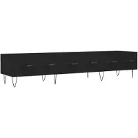 vidaXL Tv-bänk svart 150x36x30 cm konstruerat trä