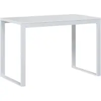 vidaXL Datorbord vit 110x60x73 cm spånskiva