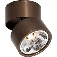 QAZQA Modern spotlight mörkbrons rund justerbar - Go Nine