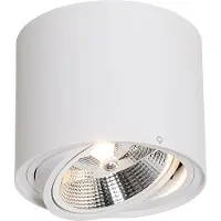 QAZQA Smart takspotlight vit roterbar och lutbar inkl. Wifi GU10 111mm - Rondoo Up