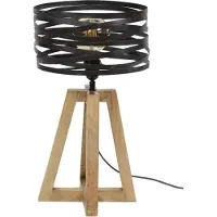 Zijlstra Bordslampa Crossround, Brun / rost, Vardagsrum / matsal, Metall, Vintage, Bordslampa