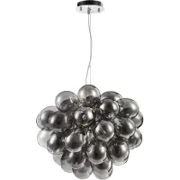 Maytoni Glas pendellampa Balbo, dimbar, Aluminium / grå / zink, Vardagsrum / matsal, Glas, Modern, Pendellampa