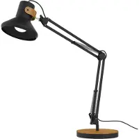 Unilux LED skrivbordslampa | Baya | svart/bambu