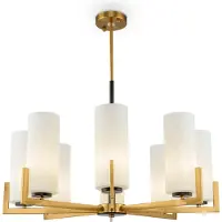 Maytoni Ljuskrona Fortano, dimbar, Mässing / guld, Vardagsrum / matsal, Metall, Ljuskronor