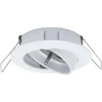 Paulmann 93731, Infälld lampskärm, Tak, Vit, Gjuten aluminium, Zink, IP23, GU10