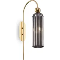 Maytoni Vägglampa Antic, Mässing / guld, Vardagsrum / matsal, Glas, Modern, Vägglampa, vägglampa inomhus