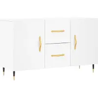 vidaXL Byrå, Vit, 100X36X60 Cm, Material Träbaserad