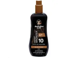 Australian Gold Solskyddsmedel SPF 10 Spraygel med Omedelbar Bronzer 237 ml