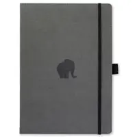 Dingbats* Wildlife A4+ Dotted - Grey Elephant Notebook