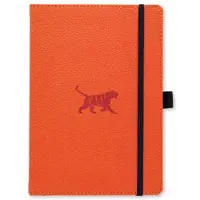 Dingbats* Wildlife A5+ Plain - Orange Tiger Notebook