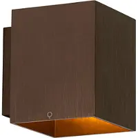 QAZQA Modern vägglampa mörkbrons kvadratisk - Sola