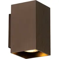 QAZQA Modern vägglampa mörkbrons fyrkantig 2-ljus - Sandy