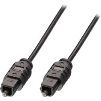 Lindy 35212 Toslink Audio Anslutningskabel [1x Toslink hane (ODT) - 1x Toslink hane (ODT)] 2.00 m Svart