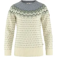 Fjällräven - Tröjor dam - Övik Knit Sweater W Chalk White Flint Grey för UnisexUll - Storlek S - Vit