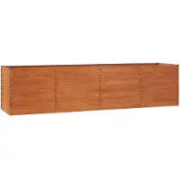 vidaXL Odlingslåda rostig 320x80x77 cm rosttrögt stål