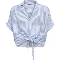 ONLY Blus 'ONLPaula' mörkblå / vit
