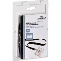 Durable Namnskyltshållare med band | 90 x 60mm | | 5st