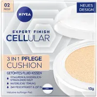 Nivea Hyaluron Cellular Filler 3in1 Care Cushion Foundation Spf15 02 Medium 15g