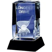 Longridge Longest Drive Crystal Golf troféer