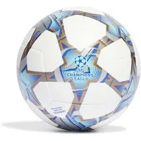Adidas IA0952 UCL TRN Fotboll fr fritidsaktiviteter Unisex vuxen topp:Vit/Silvermetad./Ljus Cyan/Sttlila Botten:Jrn MET./Solar Orange Storlek