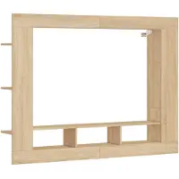 vidaXL Tv-hylla sonoma-ek 152x22x113 cm konstruerat trä