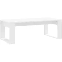 vidaXL Soffbord vit 102x50x35 cm konstruerat trä