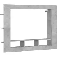 vidaXL Tv-hylla betonggrå 152x22x113 cm konstruerat trä