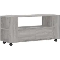 vidaXL Tv-bänk grå sonoma 102x34,5x43 cm konstruerat trä