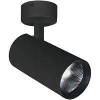 VIOKEF LED-takspotlight Nestor, svart Nestor, Svart, Vardagsrum / matsal, Aluminium / grå / zink, LED-taklampa