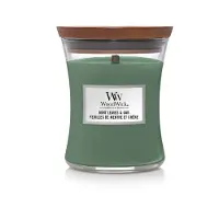 Woodwick Yankee Candle - WW Medium Hourglass - Mint Leaves & Oak