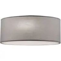VIOKEF Taklampa Bristol, dimbar, Aluminium / grå / zink, Vardagsrum / matsal, Textil / tyger / siden, Taklampa