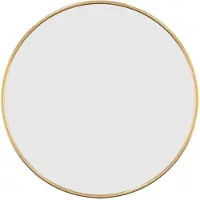 vidaXL Väggspegel guld Ø 40 cm rund