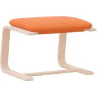 vidaXL Fotpall mörkgul 51x41x40 cm tyg